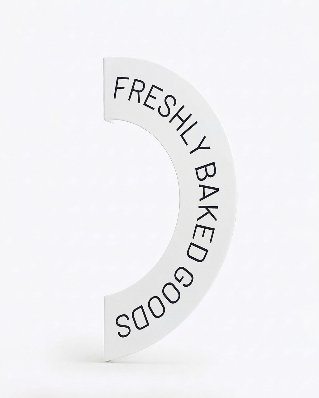 Halbmond Schild 295×600 mm